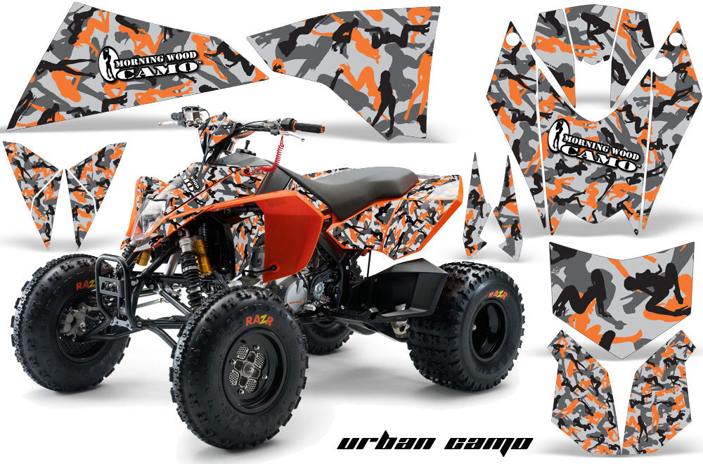 KTM 525 XC 08 Graphics Kit UrbanCamo Orange